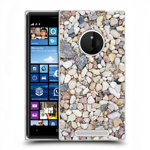 Дизайнерский пластиковый чехол для Nokia Lumia 830 Текстура камня