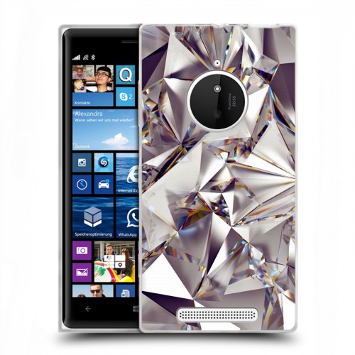 Дизайнерский пластиковый чехол для Nokia Lumia 830 Кристаллы