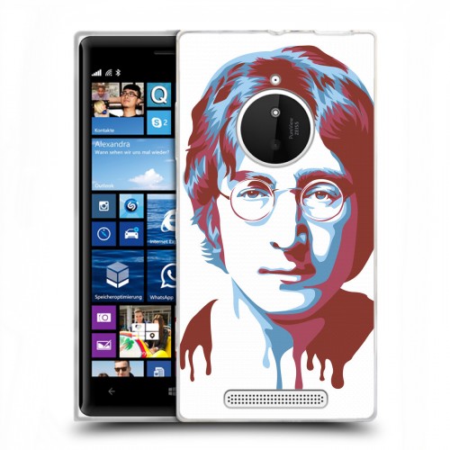 Дизайнерский пластиковый чехол для Nokia Lumia 830 Джон Леннон