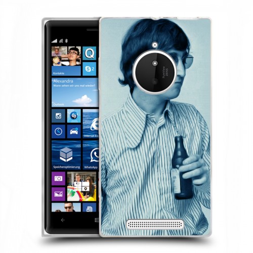 Дизайнерский пластиковый чехол для Nokia Lumia 830 Джон Леннон