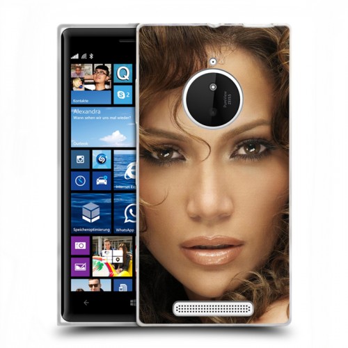 Дизайнерский пластиковый чехол для Nokia Lumia 830 Дженнифер Лопес