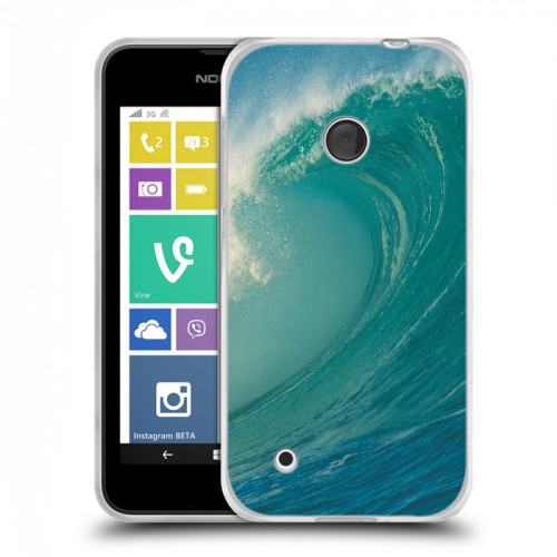 Дизайнерский пластиковый чехол для Nokia Lumia 530 Волны