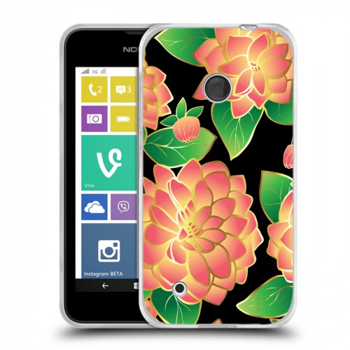 Дизайнерский пластиковый чехол для Nokia Lumia 530 Люксовые цветы