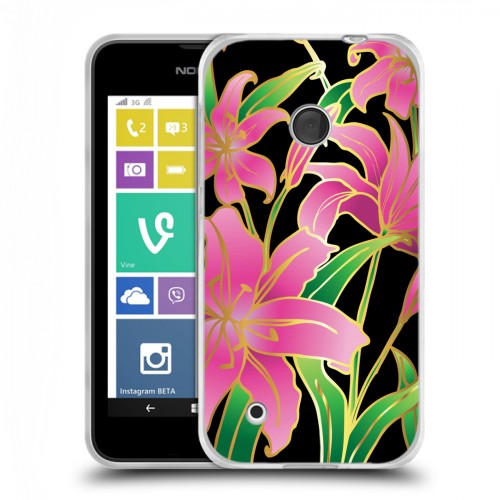 Дизайнерский пластиковый чехол для Nokia Lumia 530 Люксовые цветы