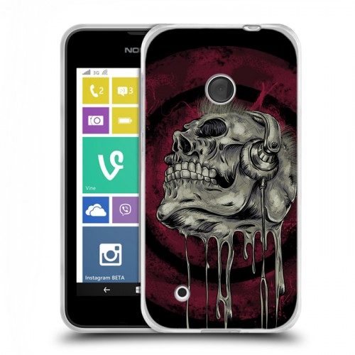 Дизайнерский пластиковый чехол для Nokia Lumia 530 Рок черепа
