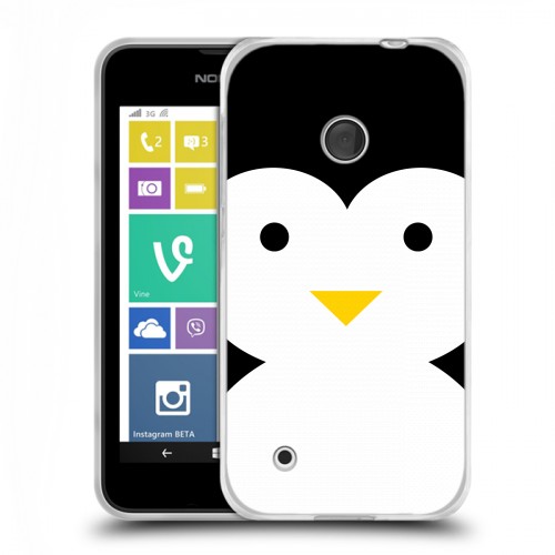 Дизайнерский пластиковый чехол для Nokia Lumia 530 Пингвины