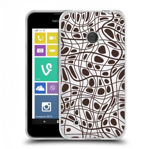 Полупрозрачный дизайнерский пластиковый чехол для Nokia Lumia 530 Абстракции