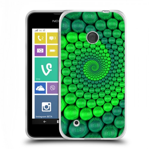 Дизайнерский пластиковый чехол для Nokia Lumia 530 Абстракции Спираль
