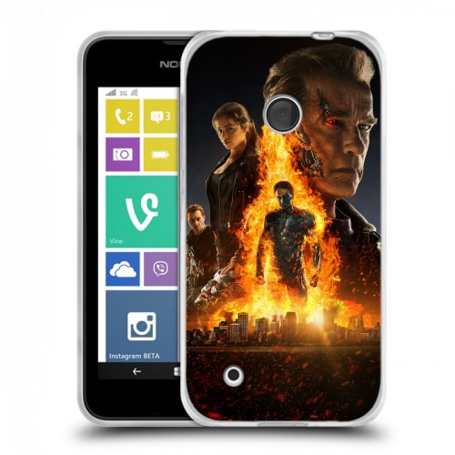 Дизайнерский пластиковый чехол для Nokia Lumia 530 терминатор