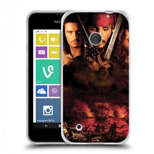 Дизайнерский пластиковый чехол для Nokia Lumia 530 	 Пираты карибского моря