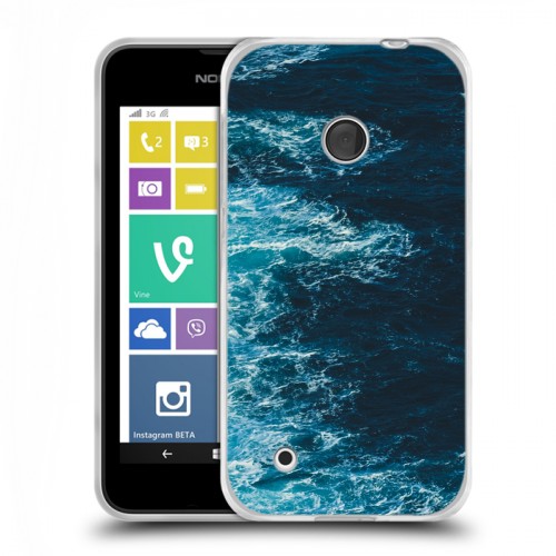 Дизайнерский пластиковый чехол для Nokia Lumia 530 волны