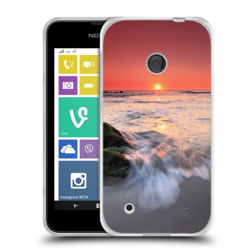 Дизайнерский пластиковый чехол для Nokia Lumia 530 волны