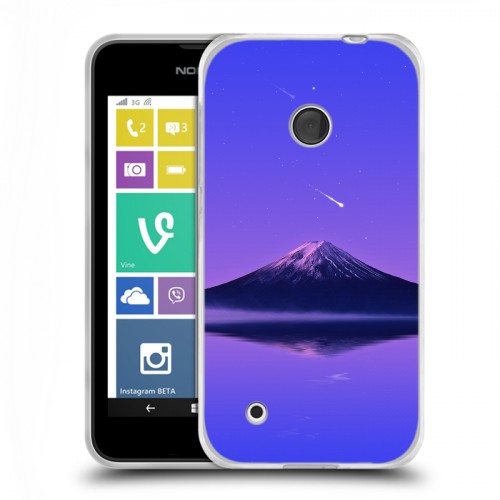 Дизайнерский пластиковый чехол для Nokia Lumia 530 вулкан