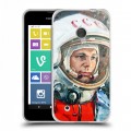 Дизайнерский пластиковый чехол для Nokia Lumia 530 Юрий Гагарин