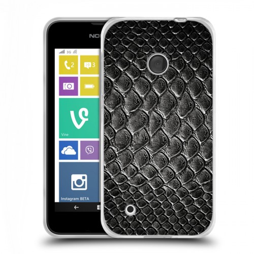 Дизайнерский пластиковый чехол для Nokia Lumia 530 Кожа змеи