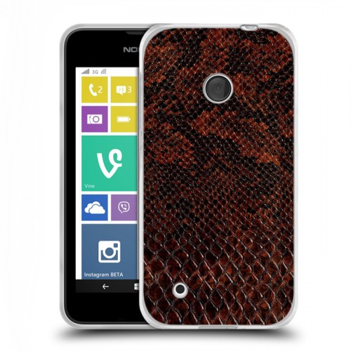 Дизайнерский пластиковый чехол для Nokia Lumia 530 Змеиная кожа