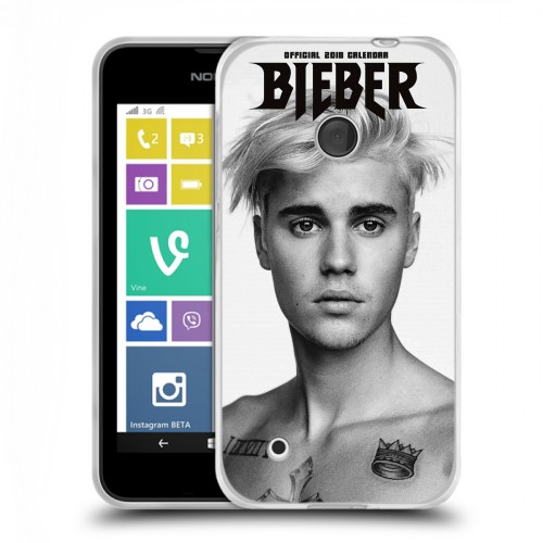 Дизайнерский пластиковый чехол для Nokia Lumia 530 Джастин Бибер