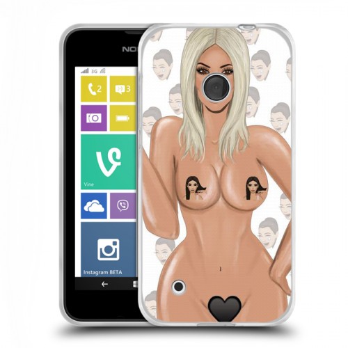 Дизайнерский пластиковый чехол для Nokia Lumia 530 Ким Кардашьян
