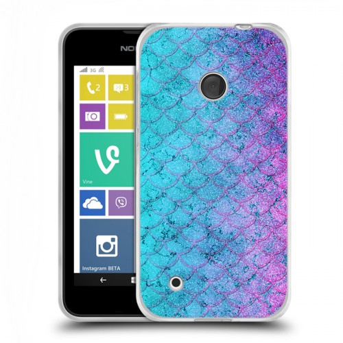 Дизайнерский пластиковый чехол для Nokia Lumia 530 Чешуя