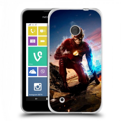 Дизайнерский пластиковый чехол для Nokia Lumia 530 флэш