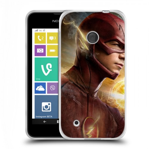 Дизайнерский пластиковый чехол для Nokia Lumia 530 флэш