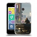 Дизайнерский пластиковый чехол для Nokia Lumia 530 Cyberpunk 2077