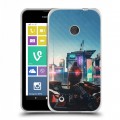Дизайнерский пластиковый чехол для Nokia Lumia 530 Cyberpunk 2077