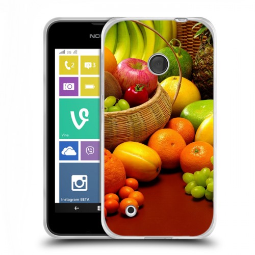 Дизайнерский пластиковый чехол для Nokia Lumia 530 Фрукты текстуры