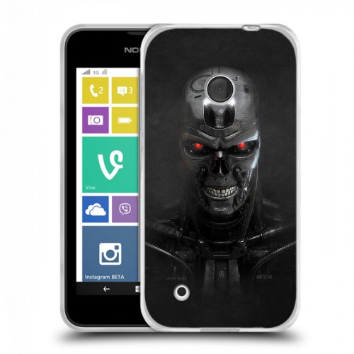 Дизайнерский пластиковый чехол для Nokia Lumia 530 Терминатор