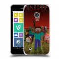 Дизайнерский пластиковый чехол для Nokia Lumia 530 Minecraft