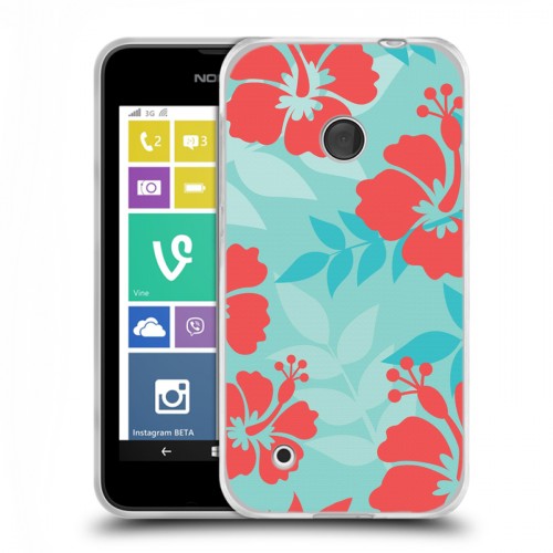 Дизайнерский пластиковый чехол для Nokia Lumia 530 Гавайские Шаблоны