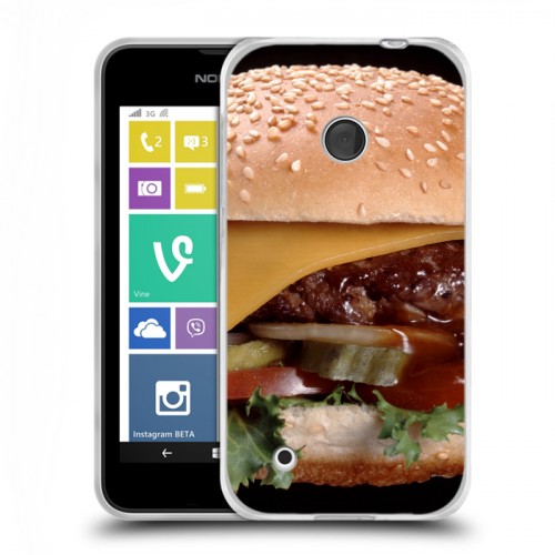 Дизайнерский пластиковый чехол для Nokia Lumia 530 Бургеры