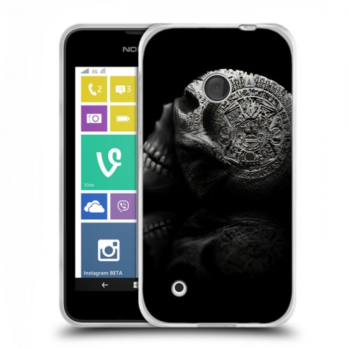 Дизайнерский пластиковый чехол для Nokia Lumia 530 Мир черепов