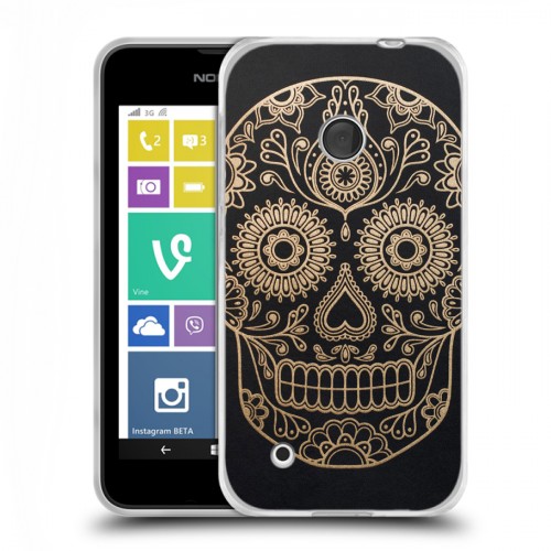 Дизайнерский пластиковый чехол для Nokia Lumia 530 Мир черепов