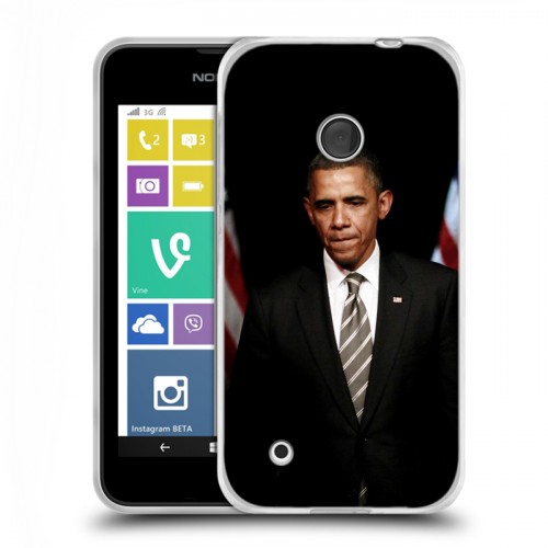 Дизайнерский пластиковый чехол для Nokia Lumia 530 Барак Обама