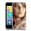 Дизайнерский пластиковый чехол для Nokia Lumia 530 Дженнифер Лоуренс