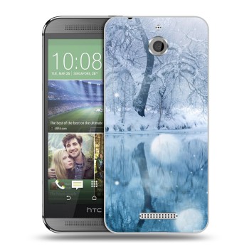 Дизайнерский силиконовый чехол для HTC Desire 510 Зима (на заказ)