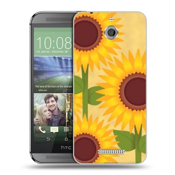 Дизайнерский силиконовый чехол для HTC Desire 510 Романтик цветы (на заказ)