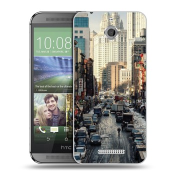 Дизайнерский силиконовый чехол для HTC Desire 510 Нью-Йорк (на заказ)