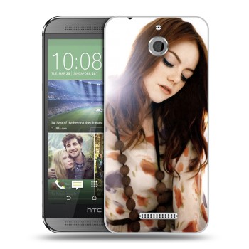 Дизайнерский силиконовый чехол для HTC Desire 510 Эмма Стоун (на заказ)