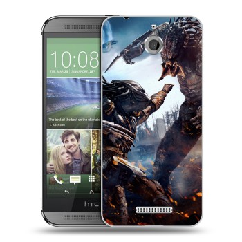 Дизайнерский силиконовый чехол для HTC Desire 510 Хищник (2018) (на заказ)