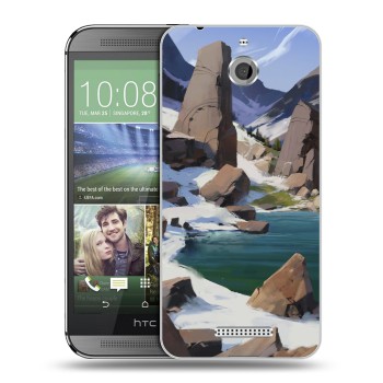 Дизайнерский силиконовый чехол для HTC Desire 510 Романтика путешествий (на заказ)