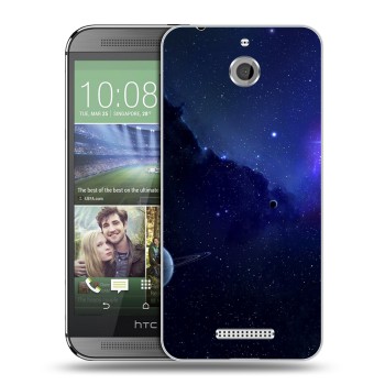 Дизайнерский силиконовый чехол для HTC Desire 510 Галактика (на заказ)