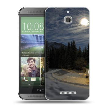 Дизайнерский силиконовый чехол для HTC Desire 510 Луна (на заказ)