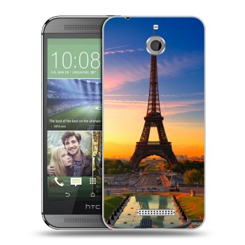 Дизайнерский силиконовый чехол для HTC Desire 510 Париж (на заказ)