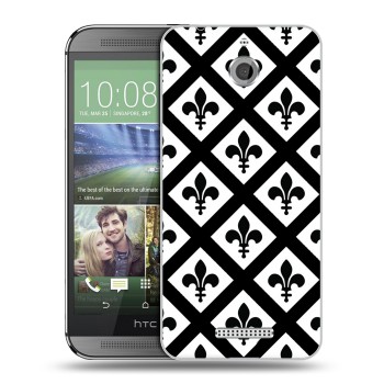 Дизайнерский силиконовый чехол для HTC Desire 510 Черно-белые фантазии (на заказ)
