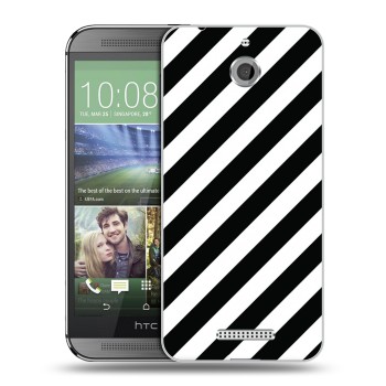 Дизайнерский силиконовый чехол для HTC Desire 510 Черно-белые фантазии (на заказ)