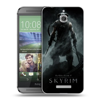 Дизайнерский силиконовый чехол для HTC Desire 510 Skyrim (на заказ)