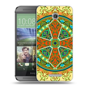 Дизайнерский силиконовый чехол для HTC Desire 510 Кислотные мандалы (на заказ)