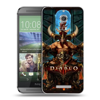 Дизайнерский силиконовый чехол для HTC Desire 510 Diablo (на заказ)